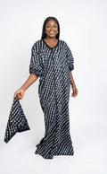 Kween Luxe Indigo Harmony Maxi Dress