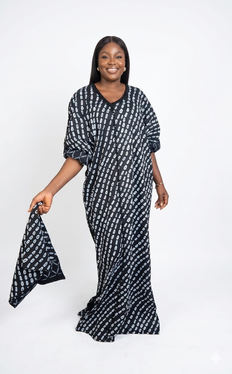 Kween Luxe Indigo Harmony Maxi Dress