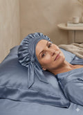 Serenity Blue Satin Sleep Set